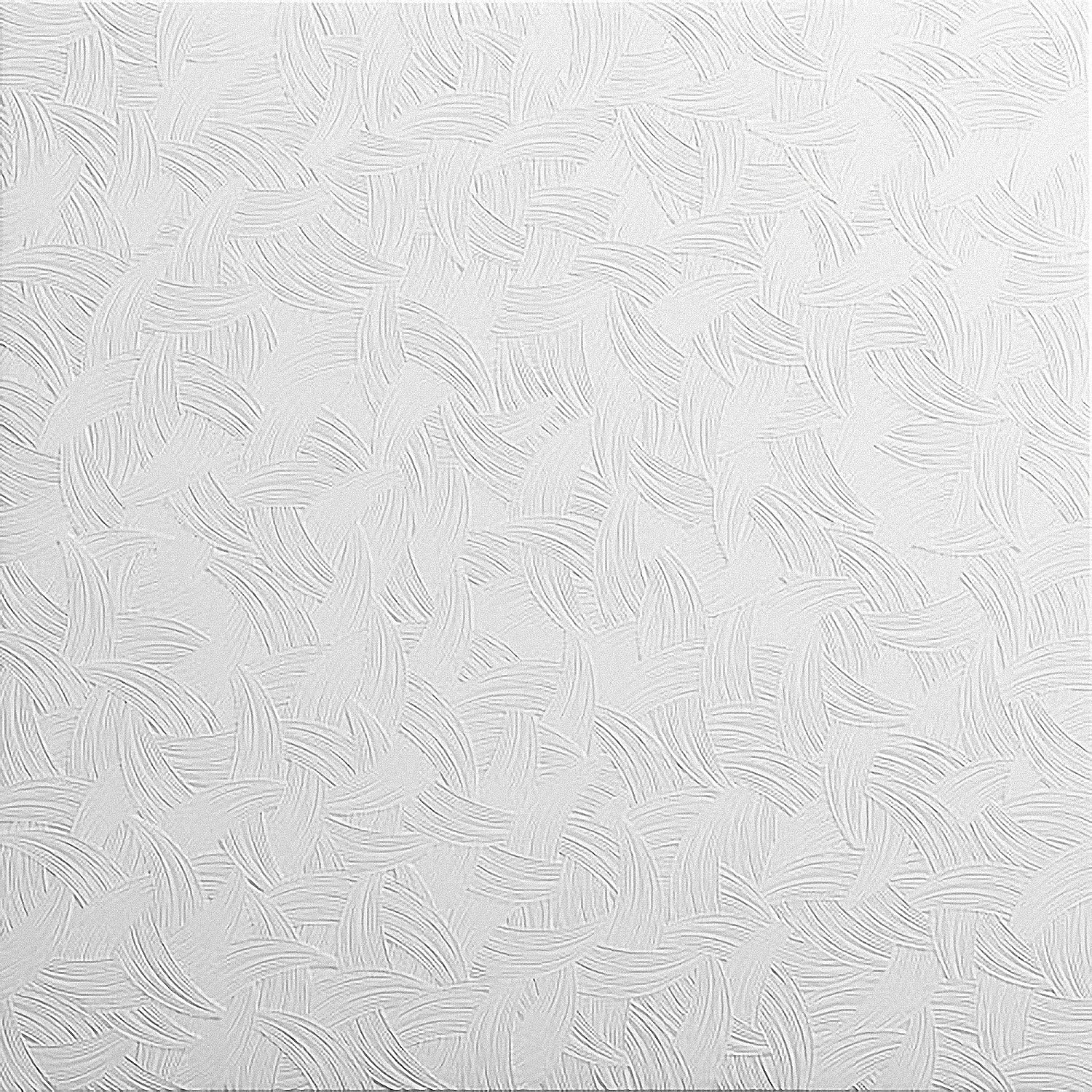 Decorative Laminated Polystyrene Ceiling Tiles Panels Tango White (68