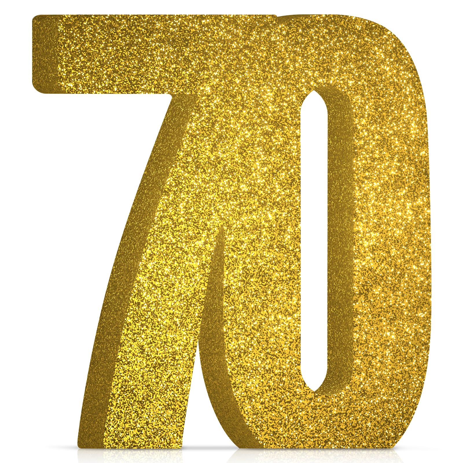 70th Birthday Decorations for Men and Women,70th Anniversary Decorations,Gold Glitter 70th Birthday Party Centerpieces for Table Decorations,70 Table
