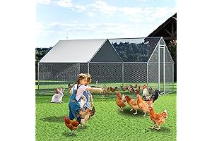 TCFUNDY Large Chicken Coop With Run