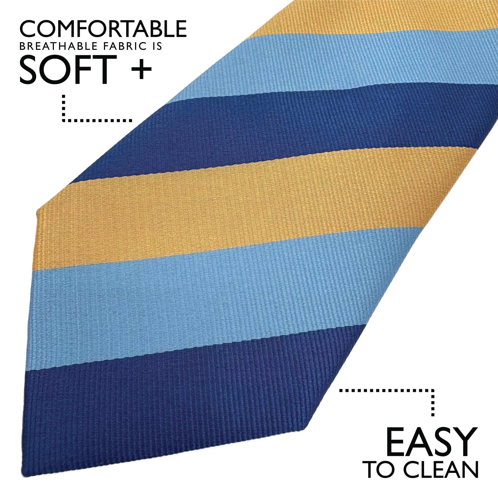 Paquete de 4 corbatas para hombre, Conjunto de rayas 04 6