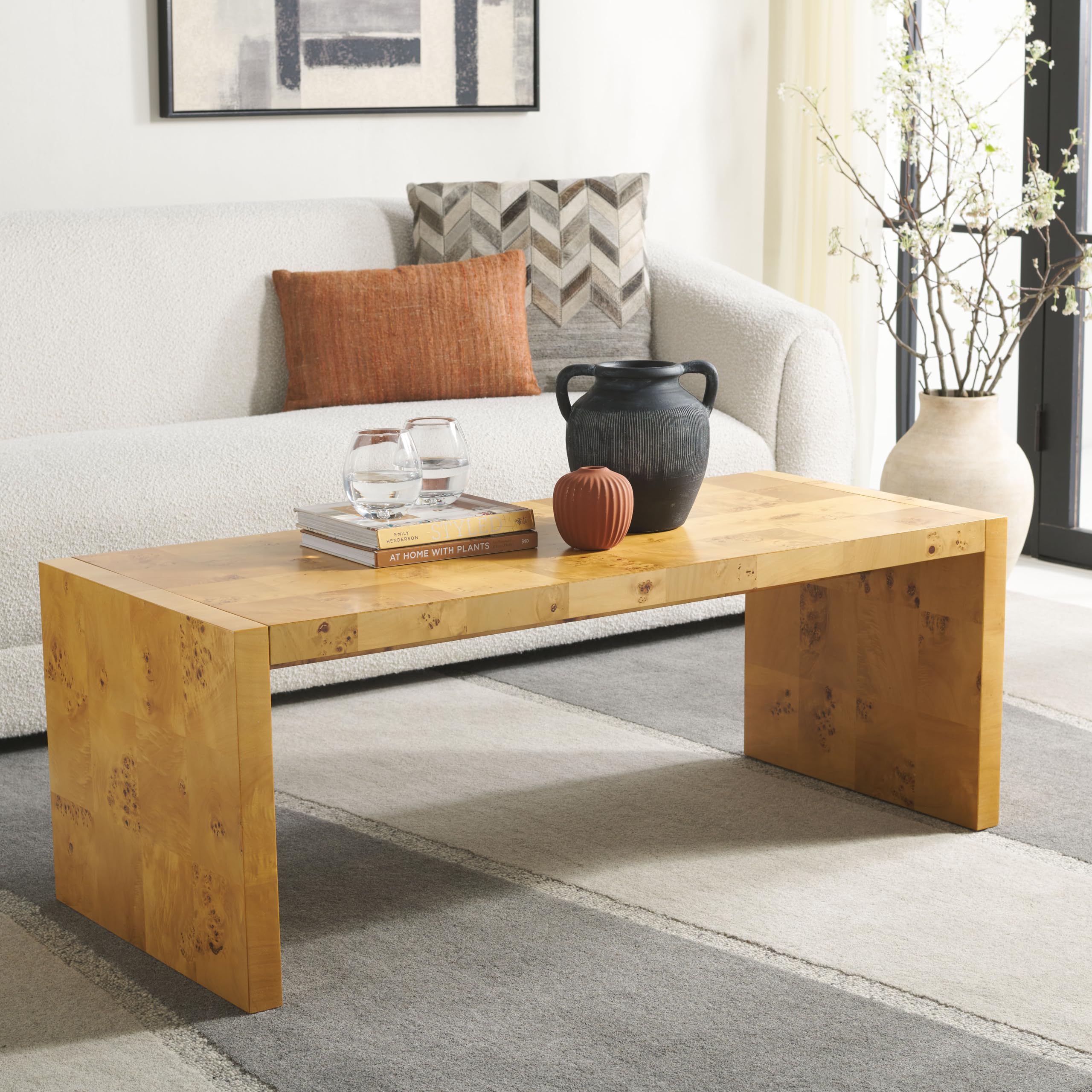 SAFAVIEH Home Collection Cella Natural Coffee Table