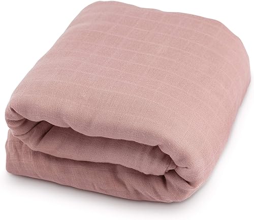 Miniatura 1 de Natemia Manta de muselina extra grande, súper suave, acogedora, ligera y transpirable, 6 capas de 72 x 60 pulgadas, manta de gasa multiusos