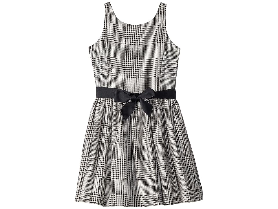 

Polo Ralph Lauren Kids Glen Plaid Cotton Dress (Big Kids) (Black/Cream) Girl's Dress