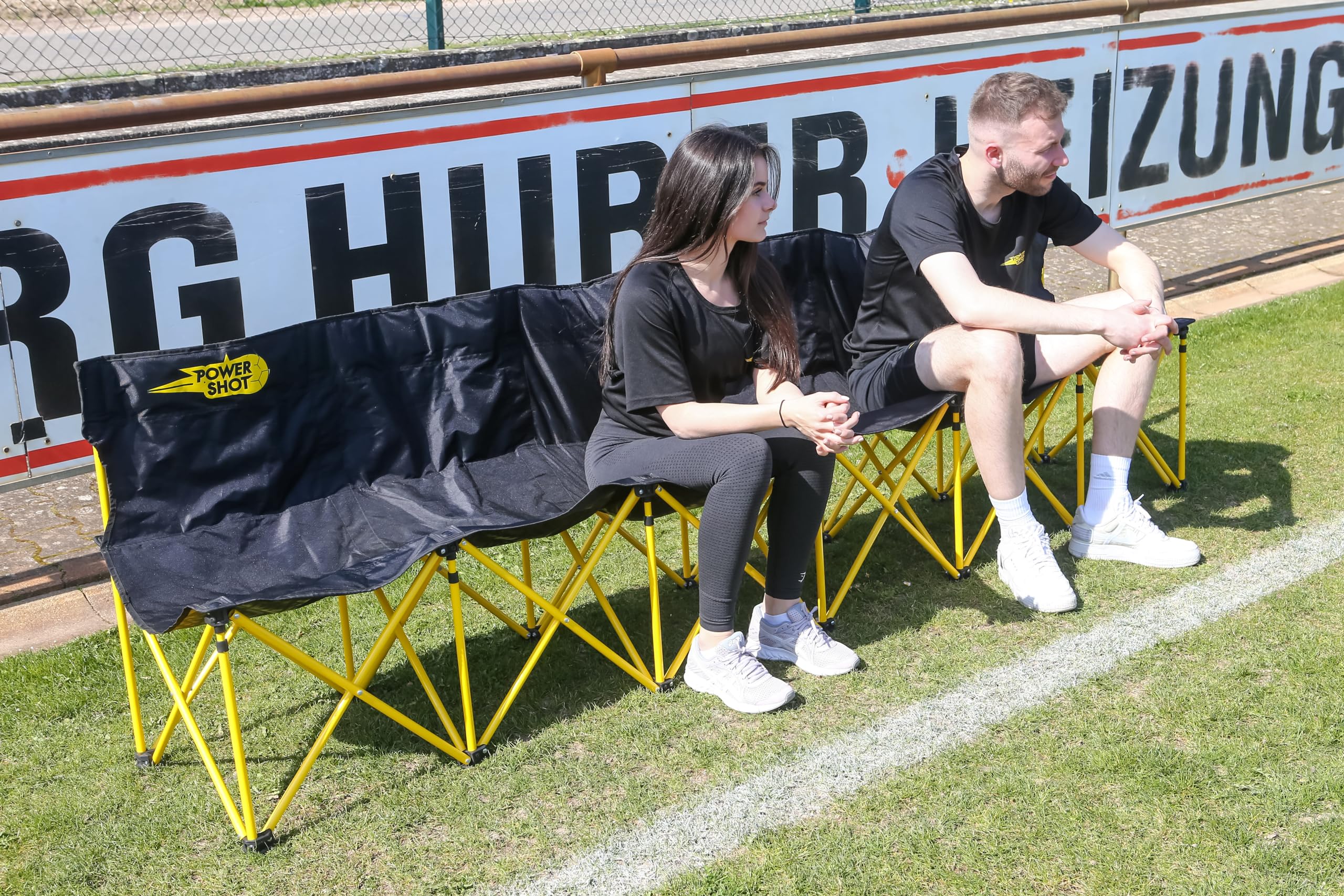 Netsportique Foldable Bench - 6 Seats - Football Bench - Quick Installation!