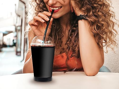 Miniatura 2 de Mugzie Funda aislante de café helado de lujo, neopreno reutilizable y acogedora para bebidas frías, evita la condensación y las vuelcas, fabricada