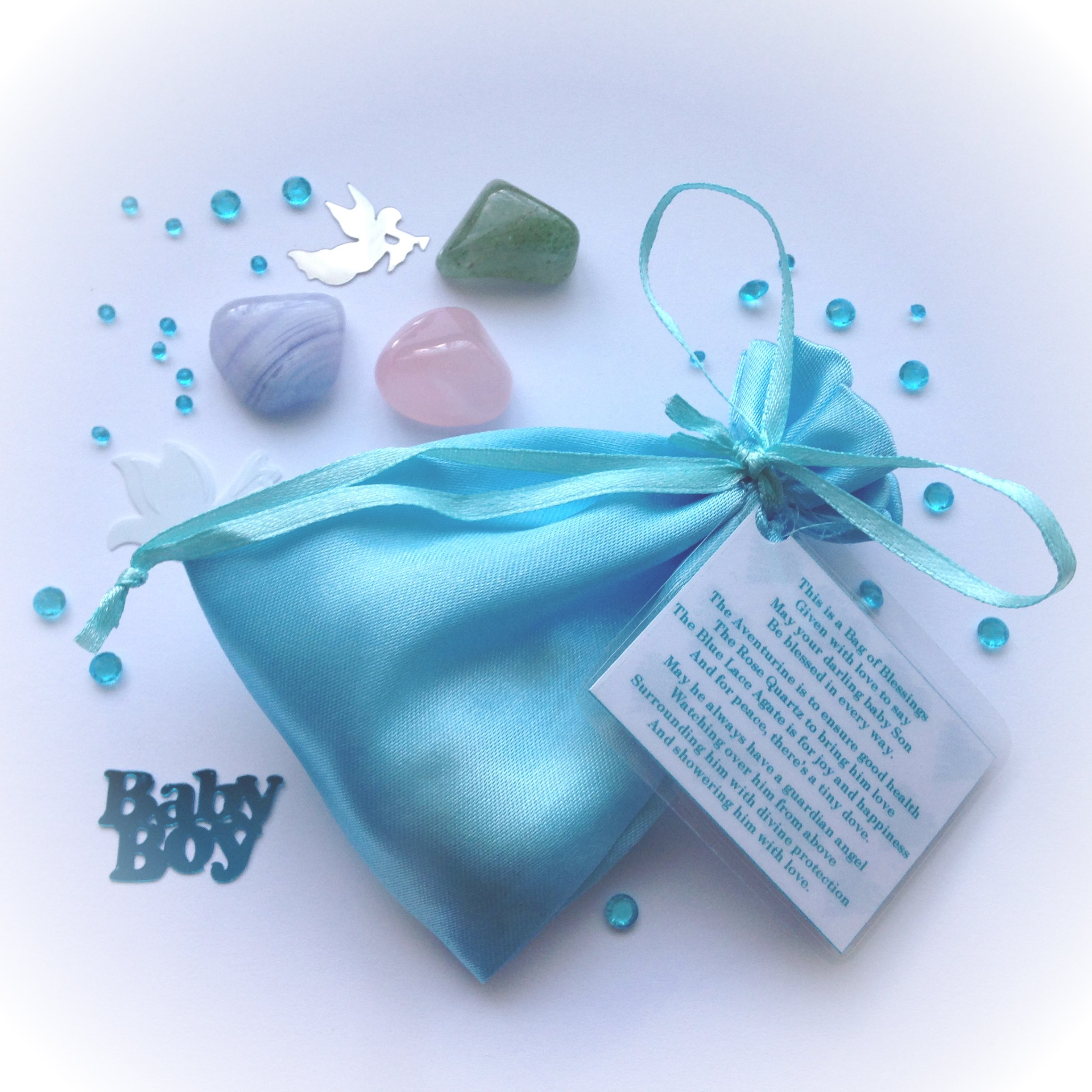 A Bag of Blessings Celebrating the Birth of a New Baby Grandson Baby Shower Card/Gift