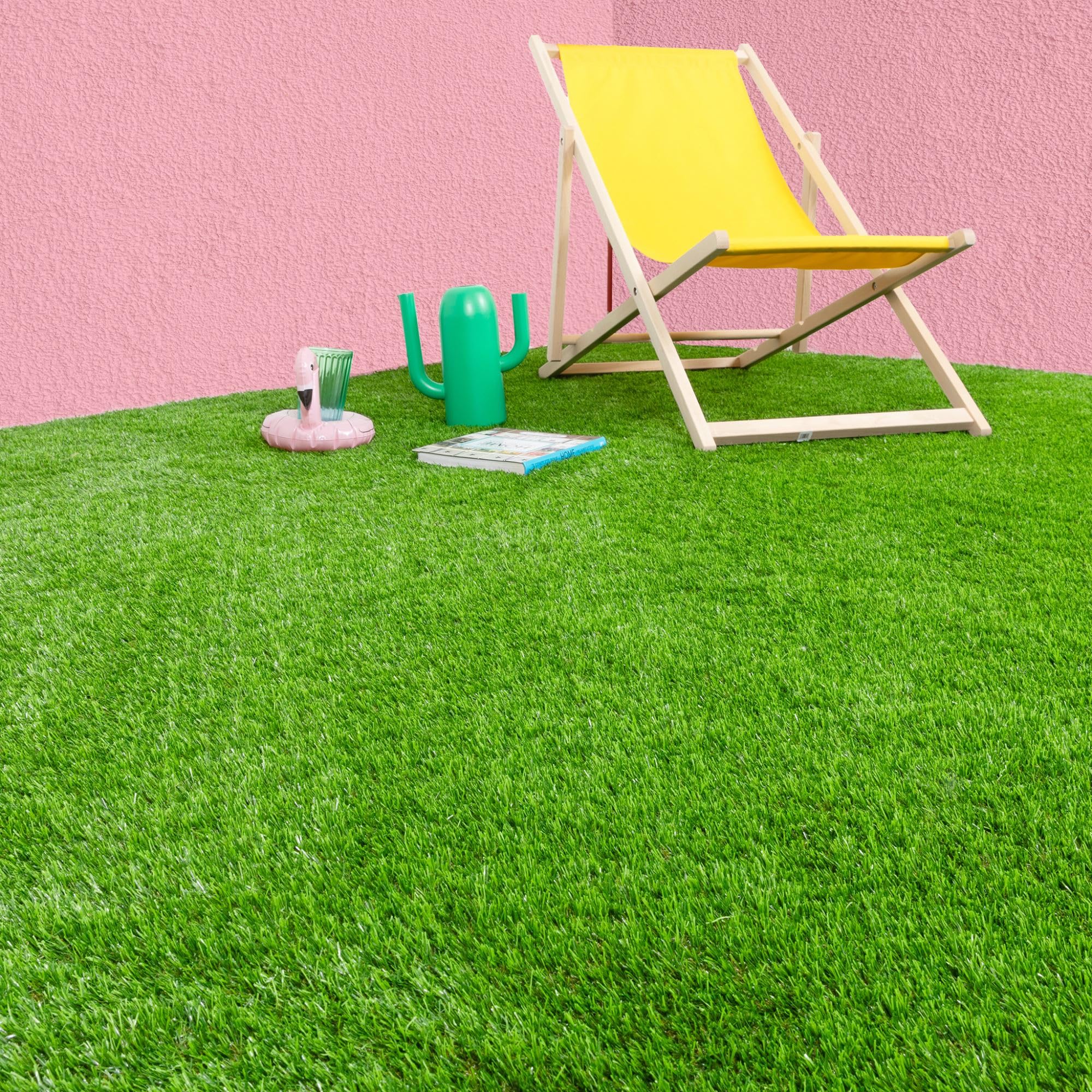 Steffensmeier Kunstrasen Windsor 32 mm 2.163 g/m² extrem UV-beständig Strong Kollektion Grün, Größe: 133x350 cm