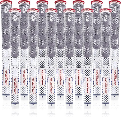 KINGRASP Agarres de golf multicompuestos, agarre para palos de golf, tamaño estándar mediano, juego de 13 empuñaduras, 6 colores opcionales, KINGRASP Agarres de golf multicompuestos, agarre para palos de golf, tamaño estándar mediano, juego de 13 empuñaduras, 6 colores opcionales,