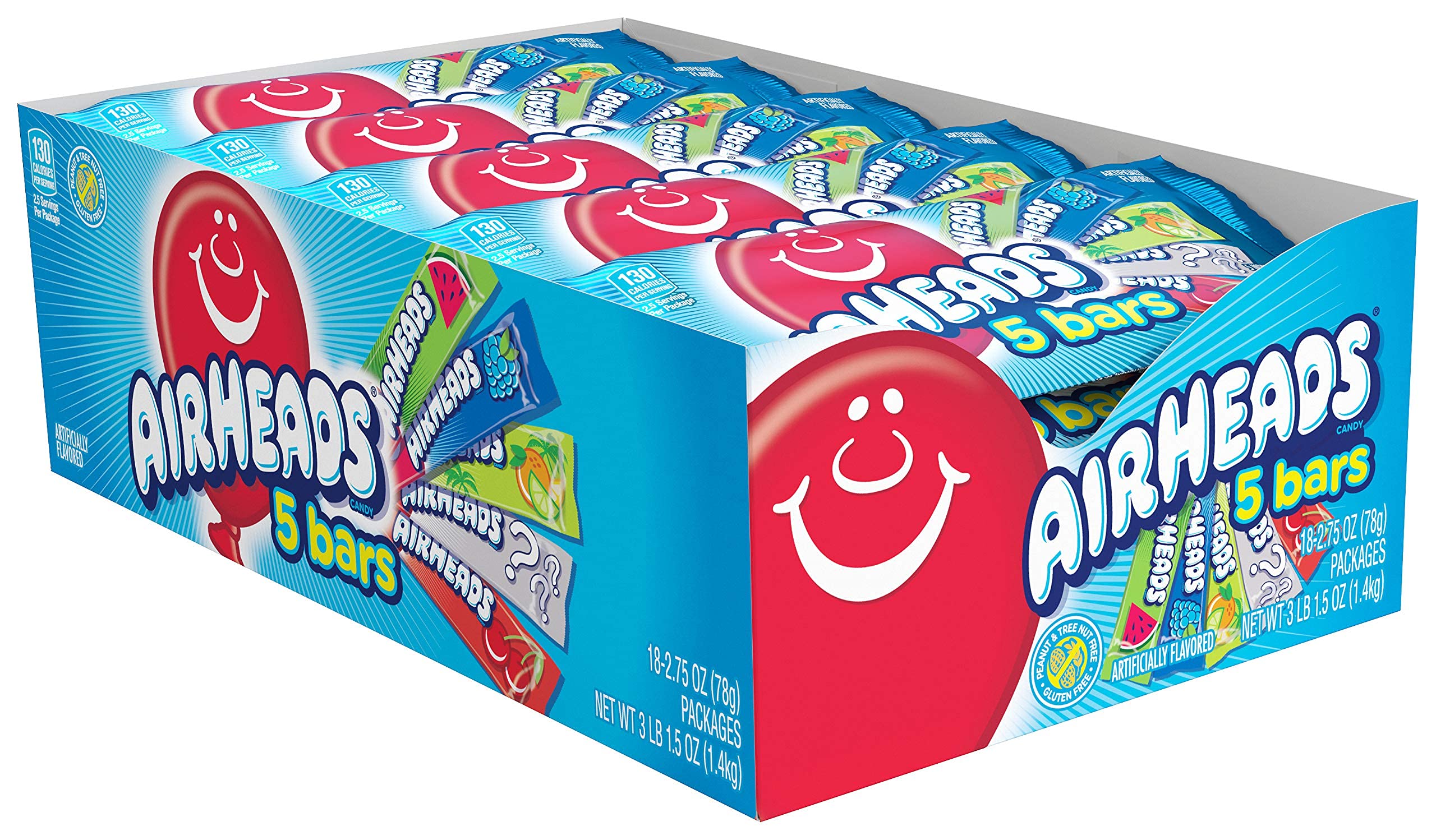 Variety 5 Full Size Bars Pack with Counter Display, Assorted Flavors, Pack of 18, 49.5 ounces - 1