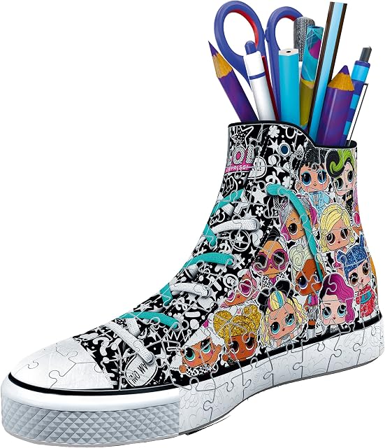 Ravensburger LOL Surprise! Shoe 3D Jigsaw Puzzle for Kids Age 8 Years Up - 108 Pieces Pencil Pot - No Glue Required