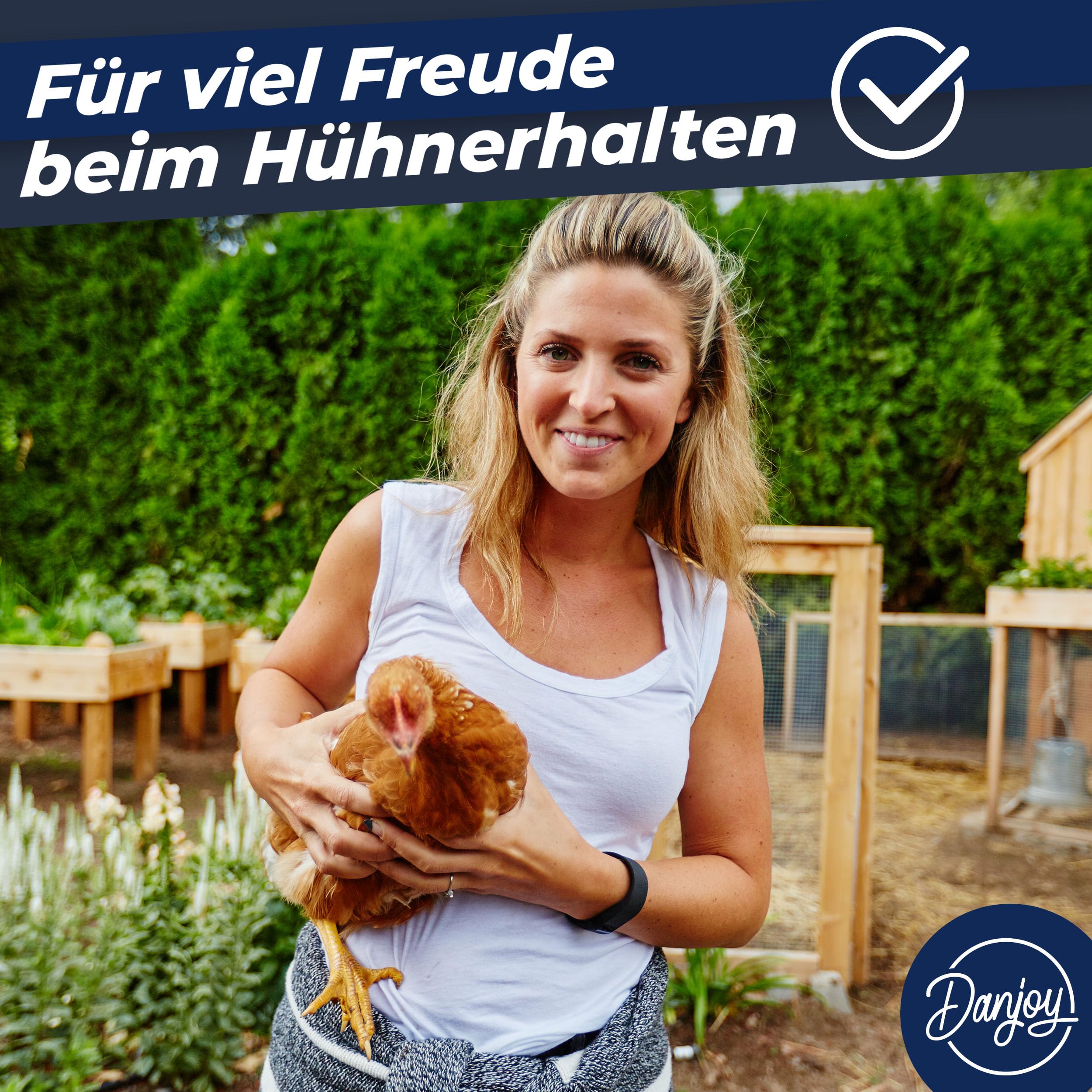 Hühnerzaun I 90cm hoch I 25m lang I Der Zaun für Hunde oder Kleintiere ist besonders engmaschig, stabil - kein Durchhängen I 20x Befestigungen I Hundezaun Garten - Grün