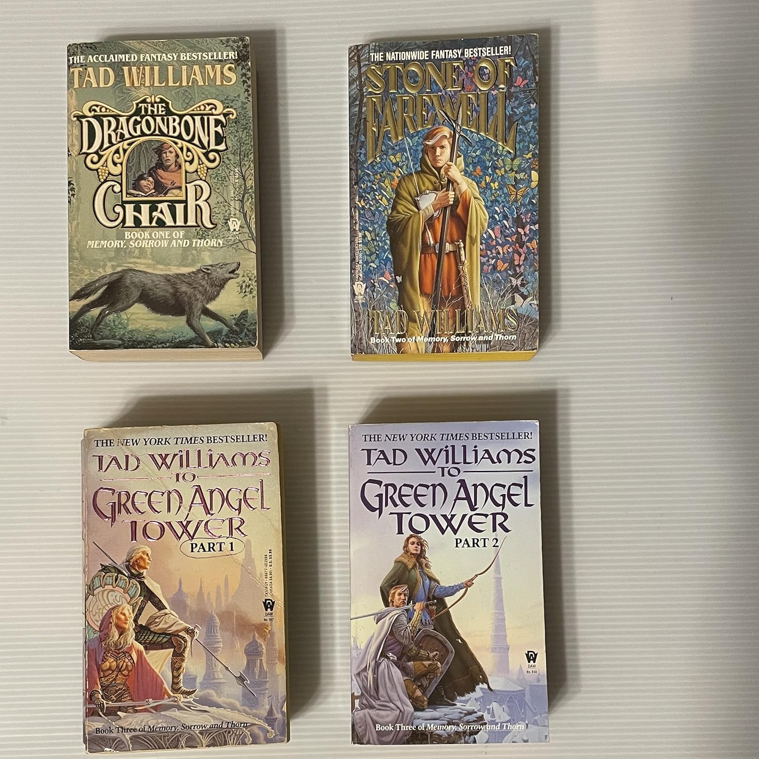 Tad Williams Memory, Sorrow, and Thorn Complete Series The Dragonbone Chair, Stone of Farewell