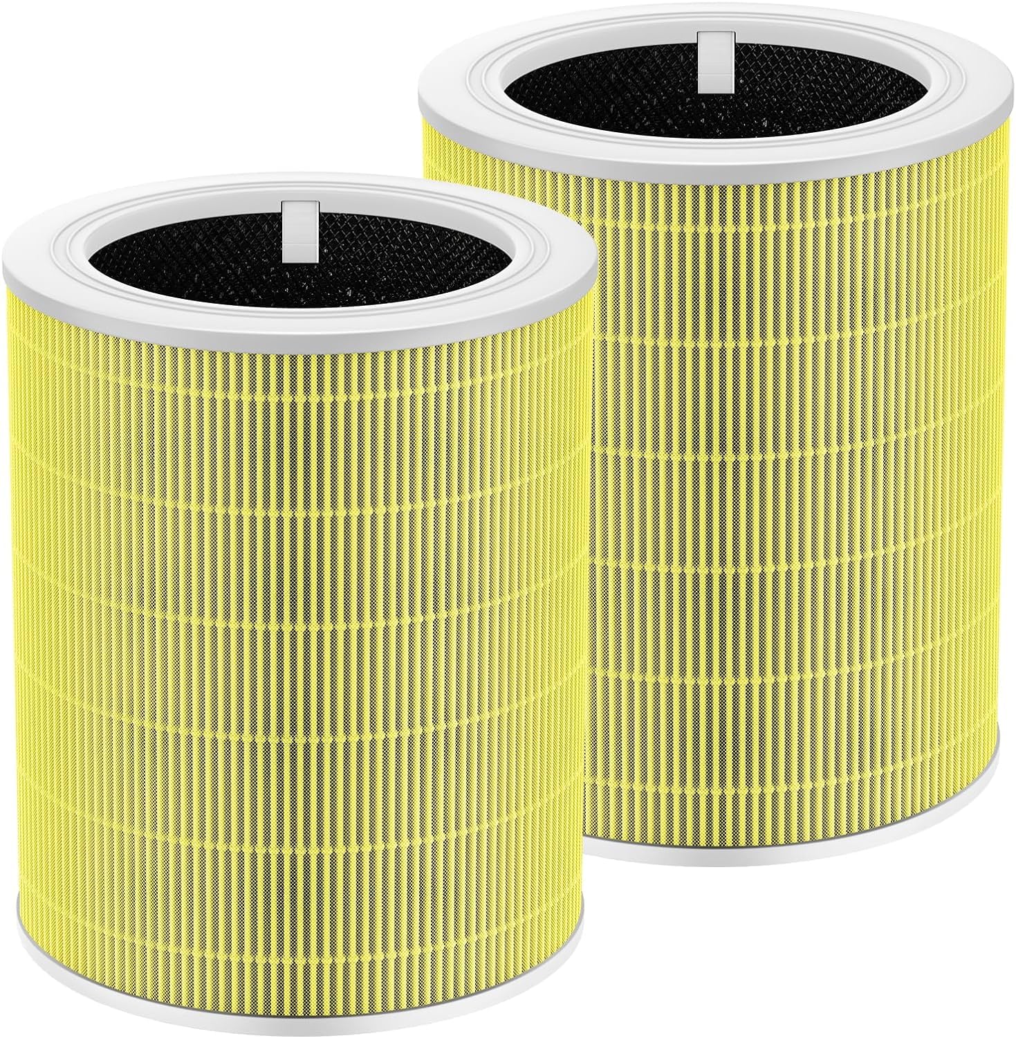 Core 600S Pet Care Replacement Filter for LEVOIT Core 600S Air Purifier, 3-in-1 H13 True HEPA, High-Efficiency Activated Carbon for Pets Lover, Compared to Part #Core 600S-RF-PA, 2 Pack, Yellow