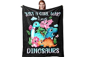 Just A Girl Who Loves Dinosaurs Blanket