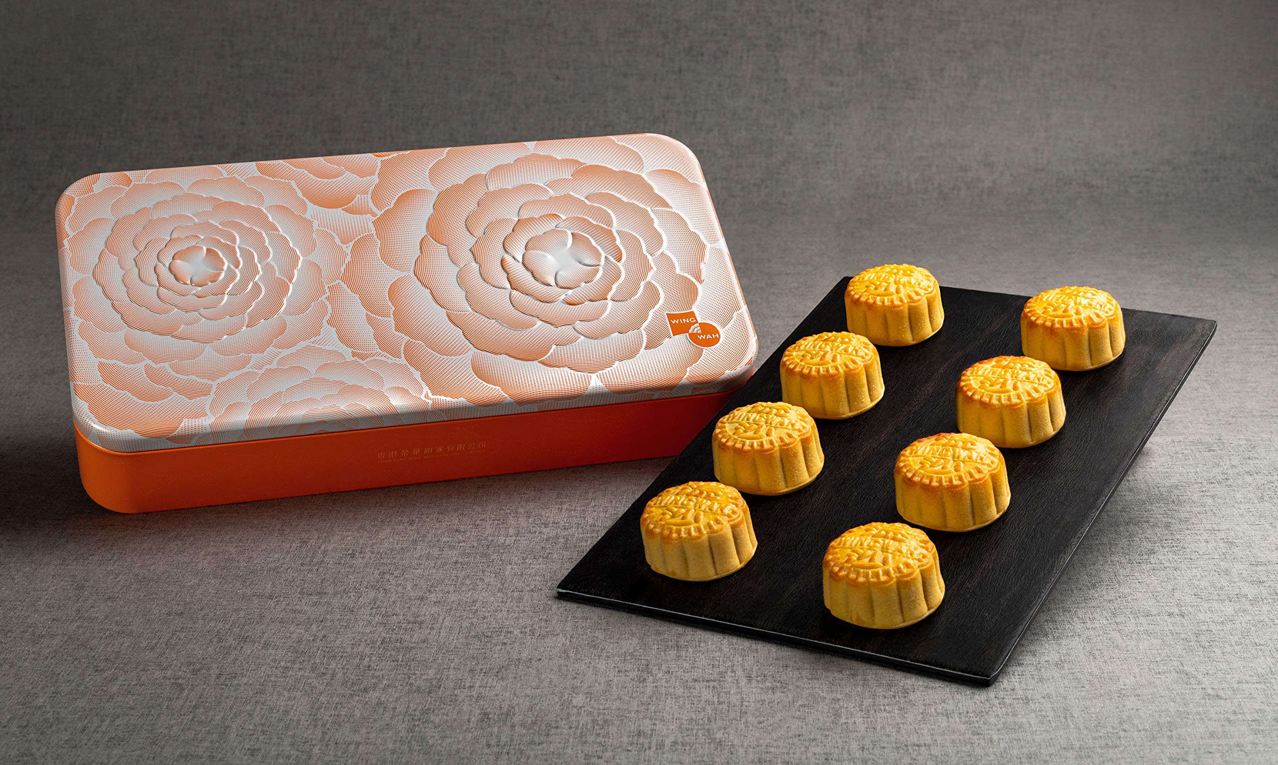 Wing Wah Flow Heart White Lotus Seed Paste Mooncake