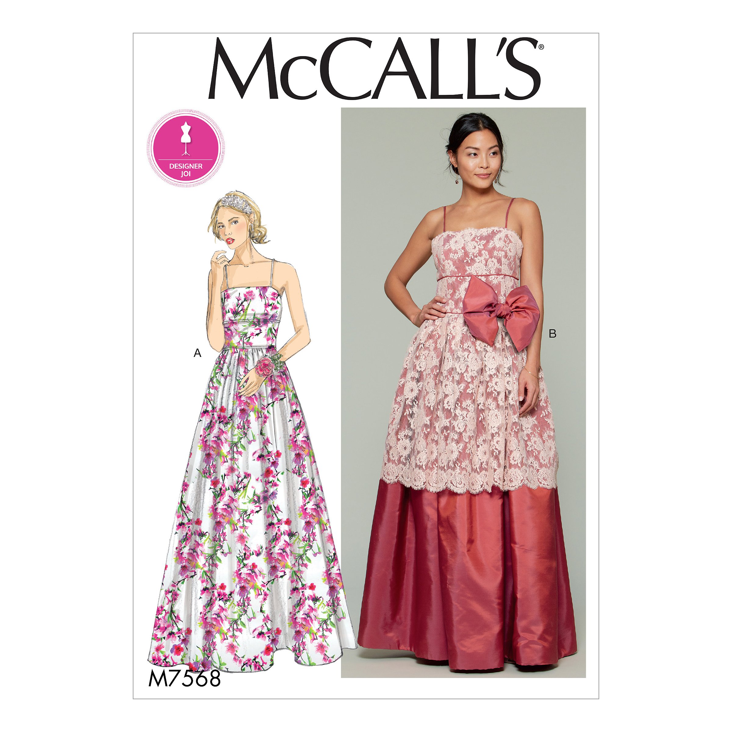 Amazon.com: McCall Patterns Fitted-Bodice, Spaghetti-Strap Dresses : Arts,  Crafts & Sewing