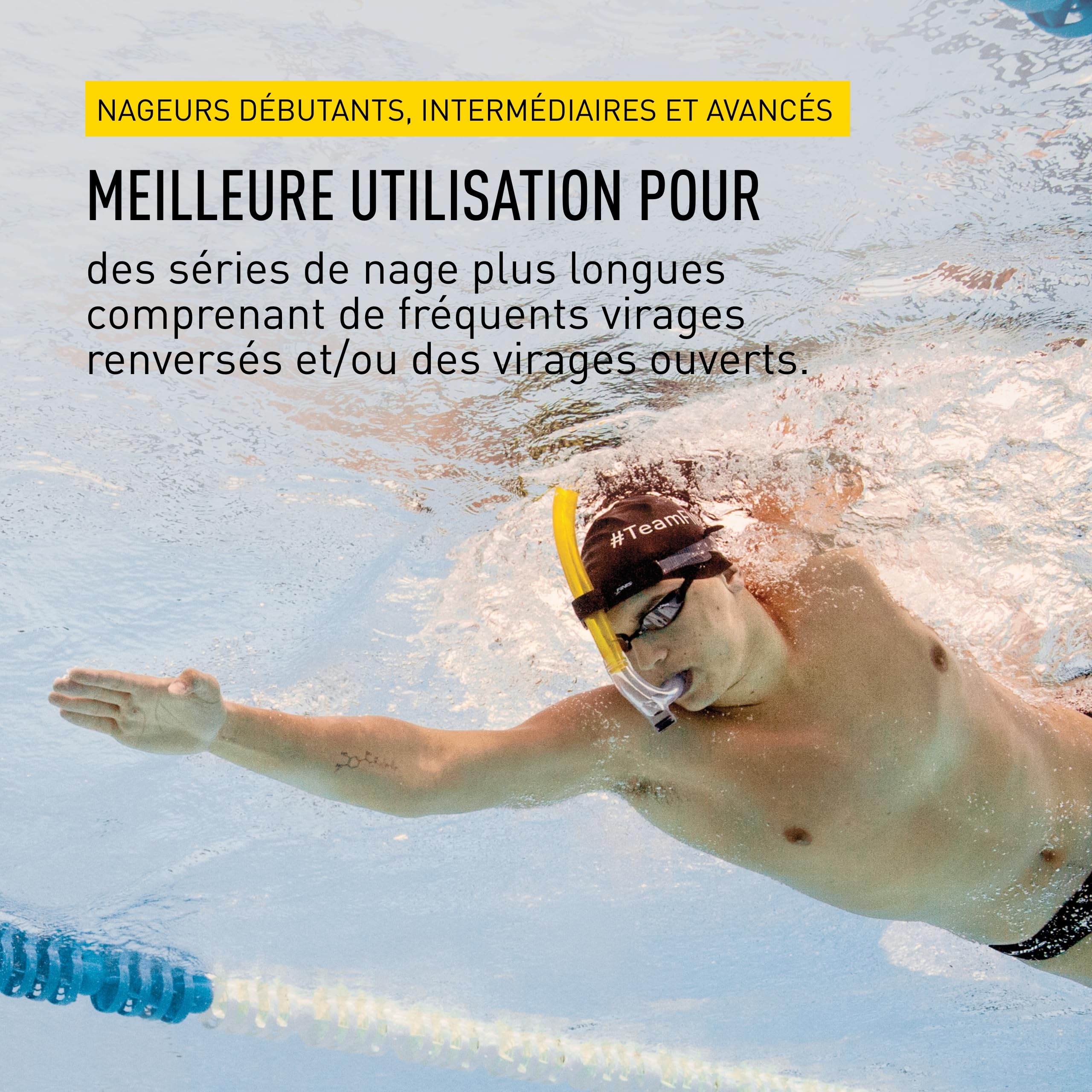 Finis Swimmer's Snorkel Yellow Swimmer s Snorkel, Jaune, Taille unique EU