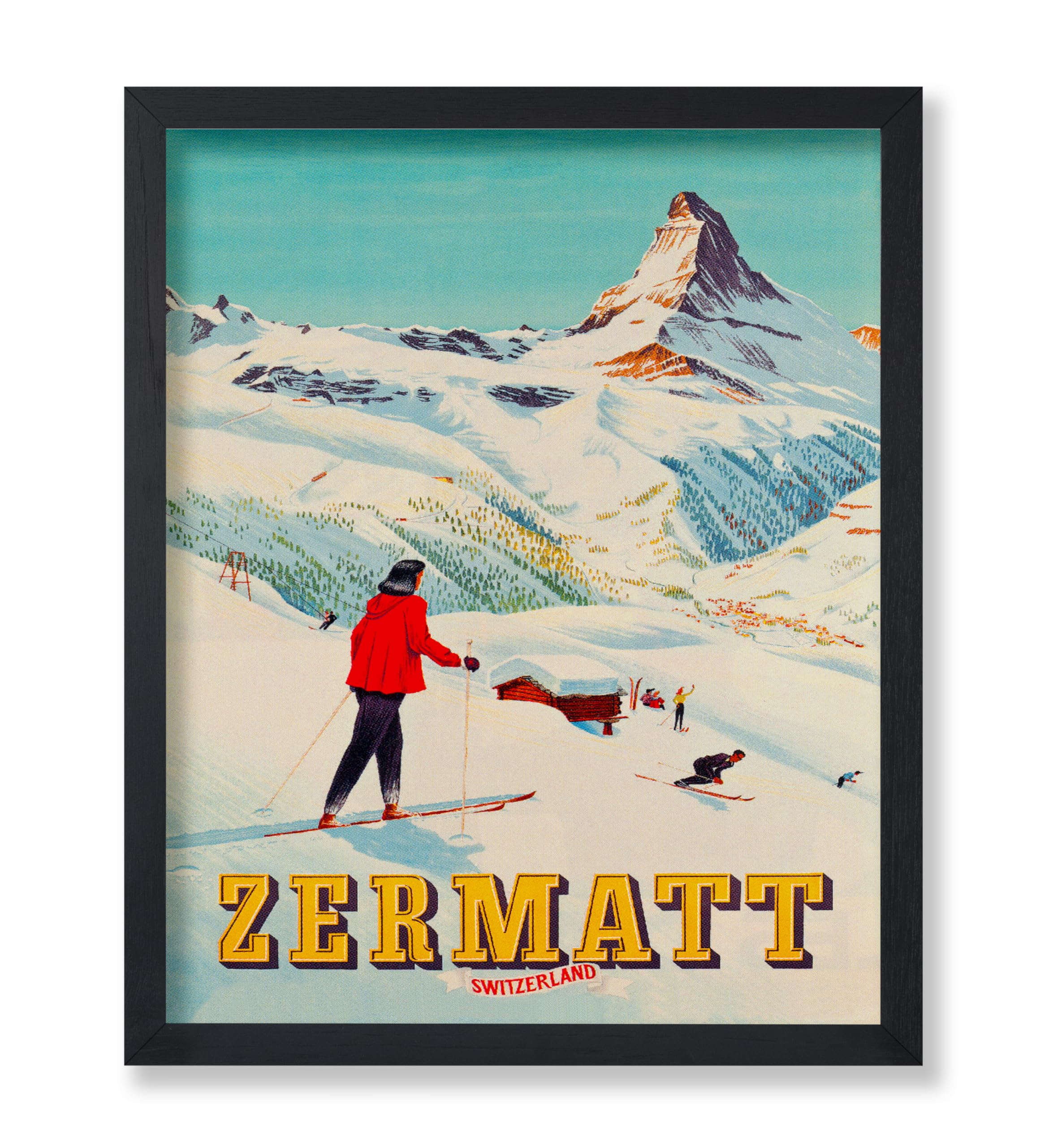 Amazon.com: Poster Master Vintage Travel Poster - Retro Zermatt