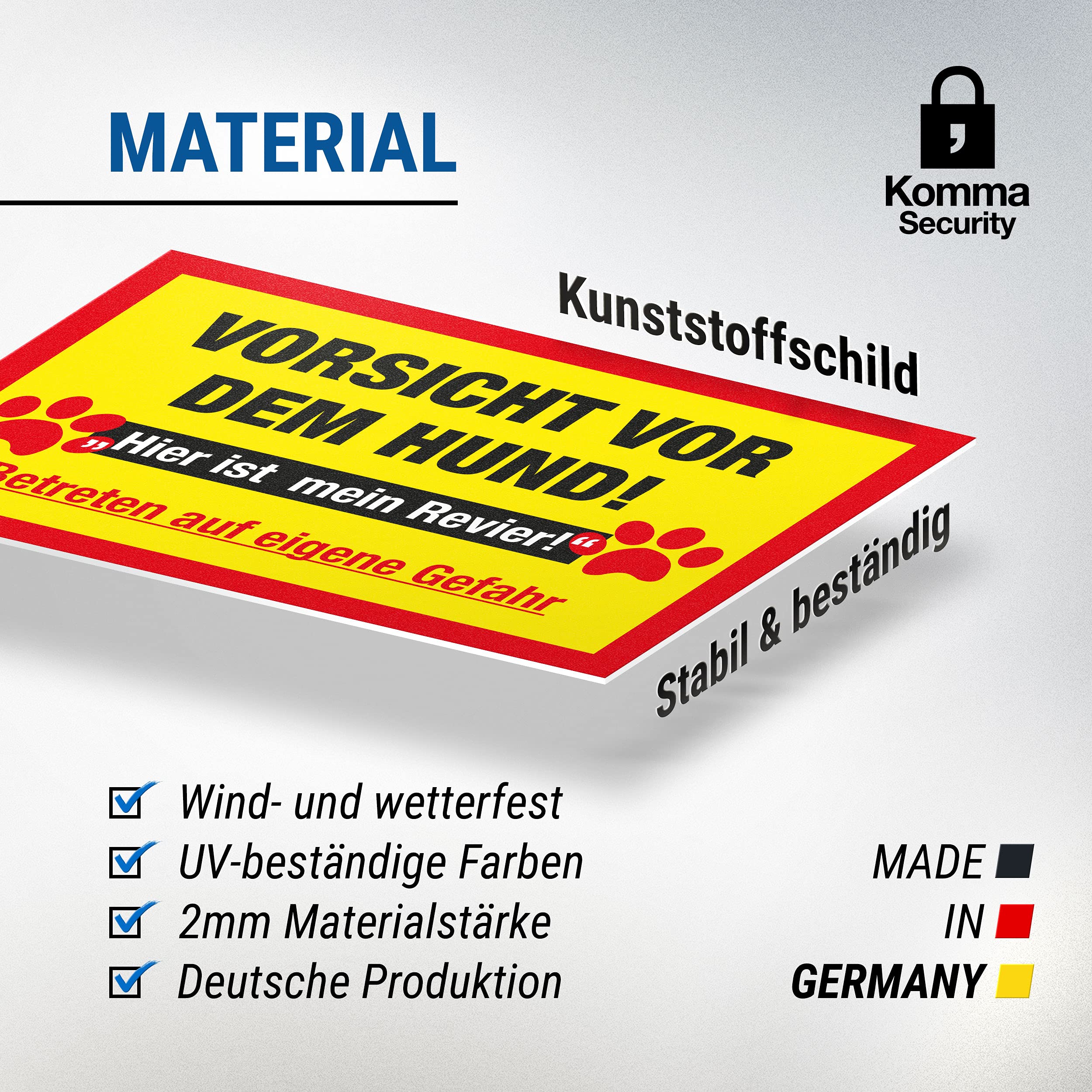 Komma Security Warning before the dog sign - Image 3