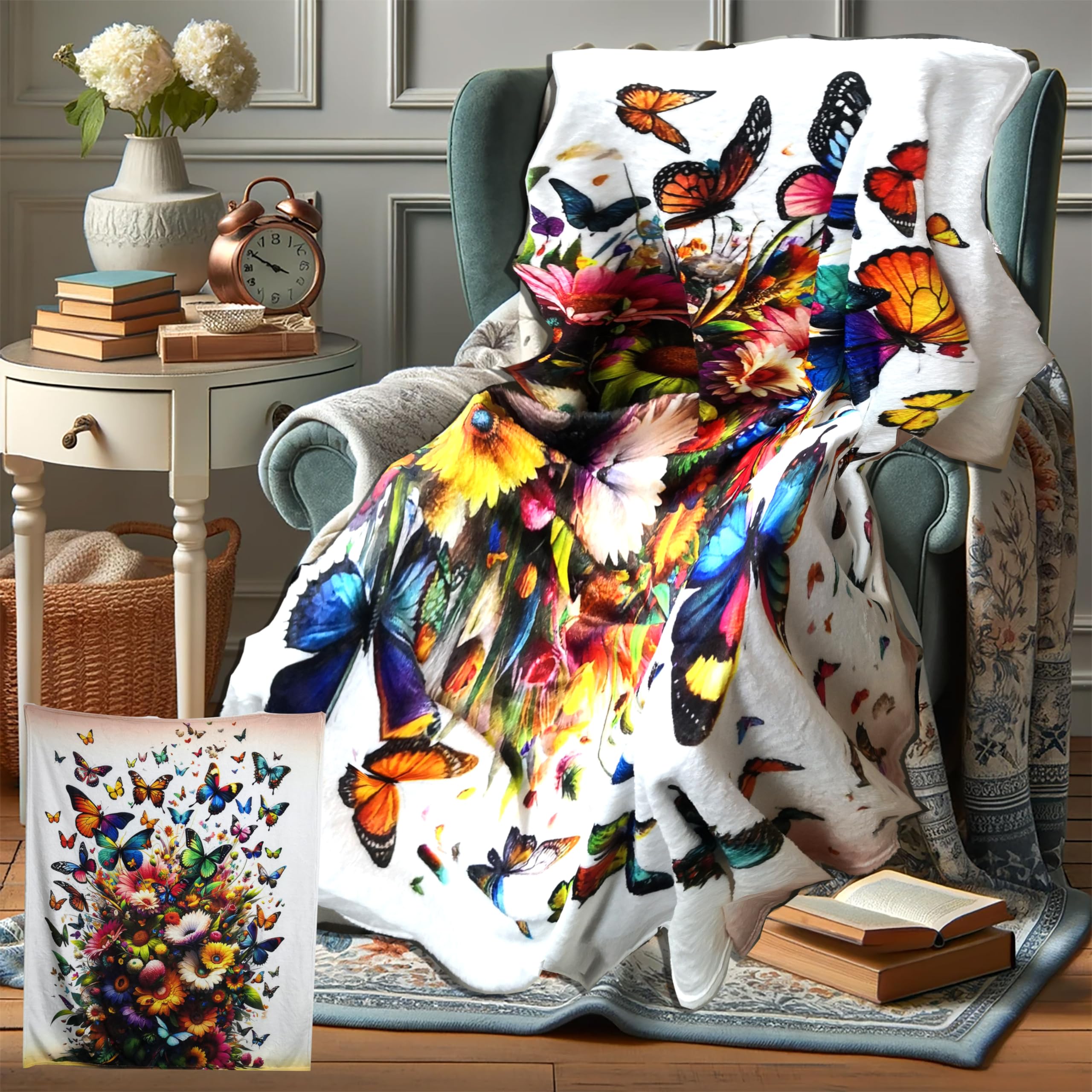 【cremil様御専用ページ】【ふんわり お花 ブランケット】カラフル お花好きな母に夏用のブランケットをプレゼント🎁🧸 #かぎ針編み