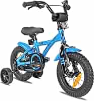 Rotelle Per Bici Bambino Universali - Acciaio Con Gomma, Per 12-18 Pollici, Arancione