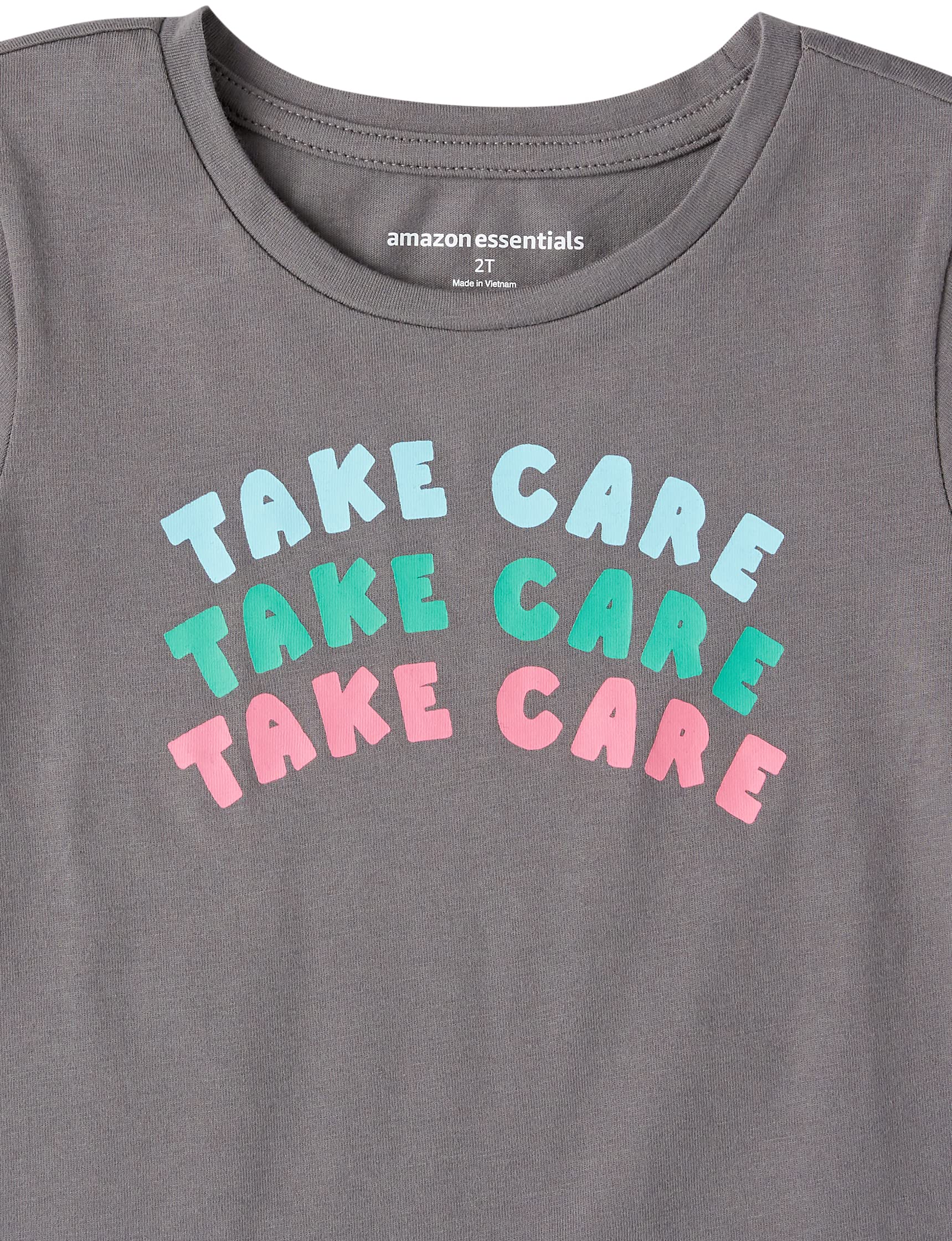 Amazon Essentials T-Shirt a Maniche Corte Bambine e Ragazze, Confezioni Multiple