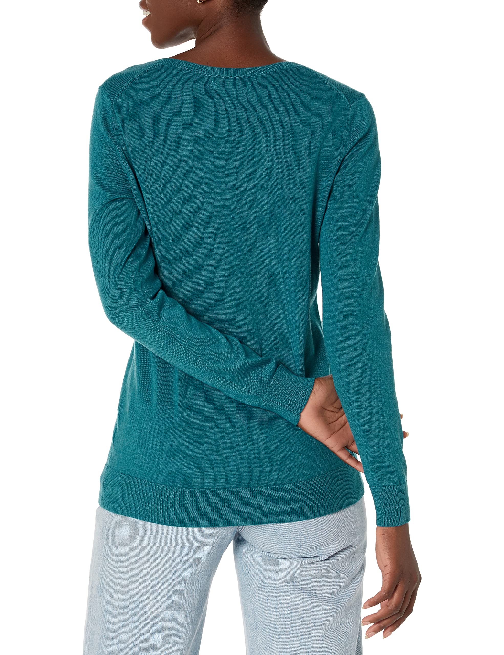 Amazon Essentials Maglione con Scollo A v A Maniche Lunghe Leggera con vestibilità Classica (Taglie Forti Disponibili) Donna