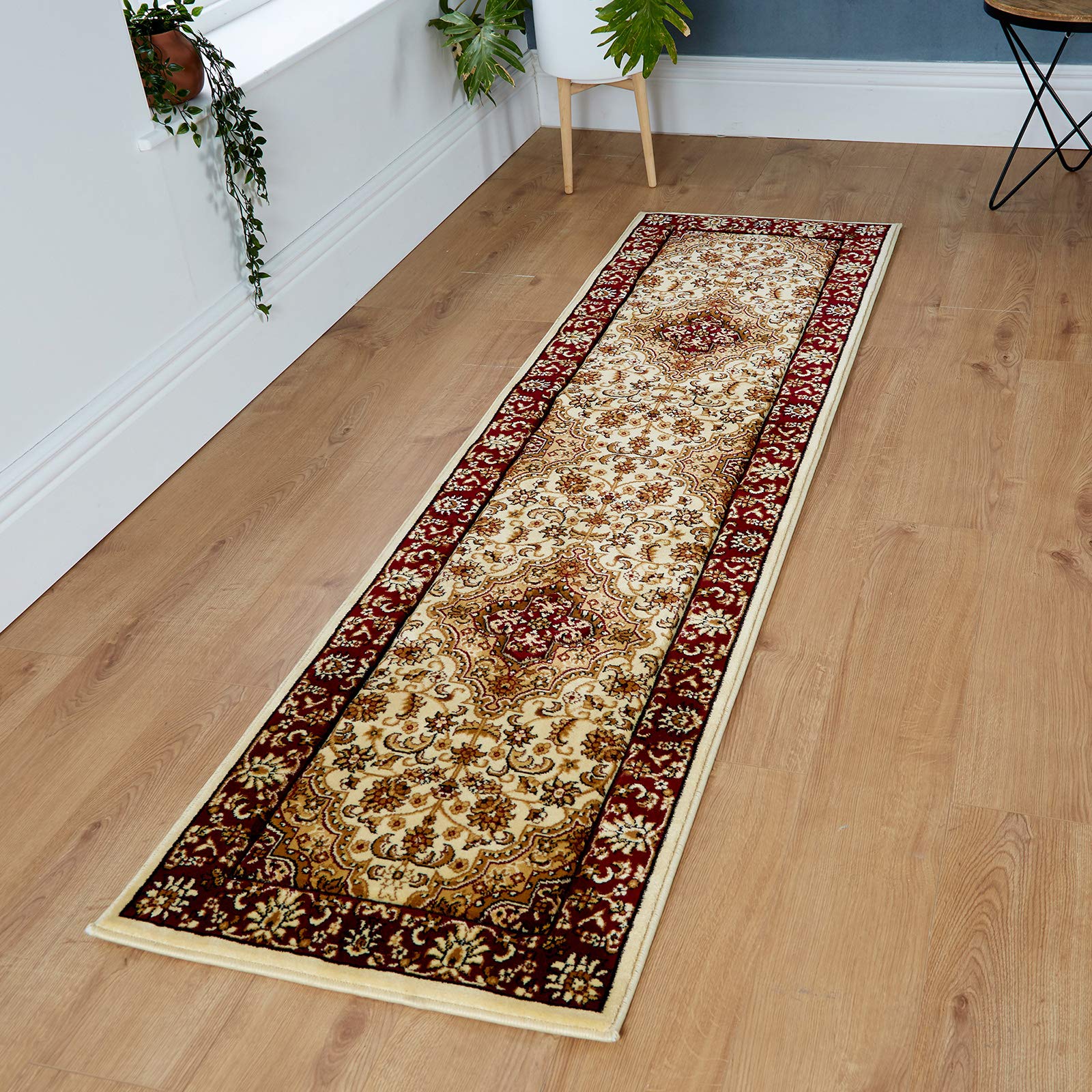 Heritage Traditional Large Area Rugs For Dining and Living Room l Ideal For Kids Room, Bedroom, Kitchen, Indoor/Outdoor Hallway Runner Carpet Mat (Cream,67x240) โ image 1