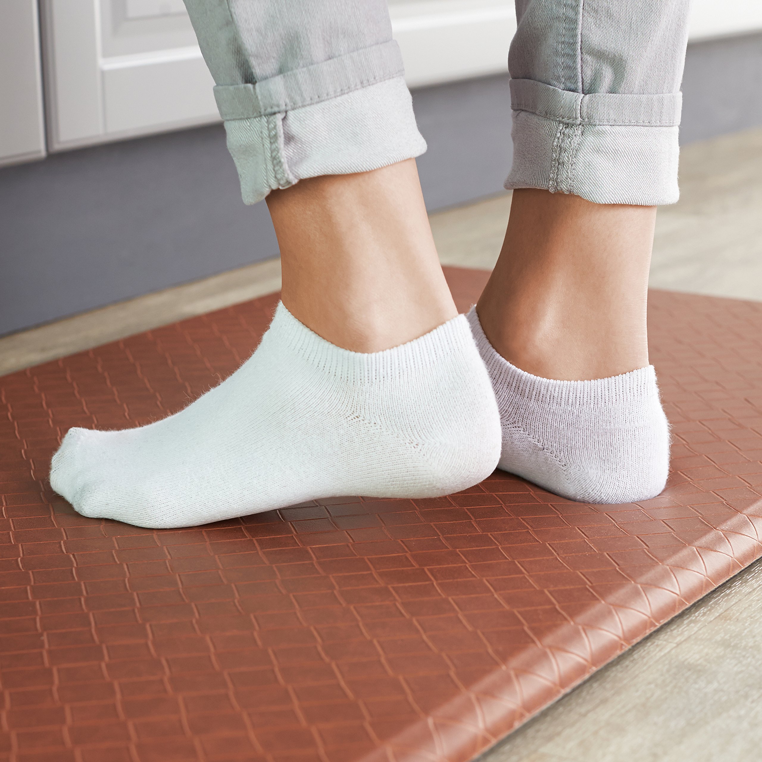 Amazon Basics AntiFatigue Standing Comfort Mat for Home and Office 20 x 36Inch, Light Brown