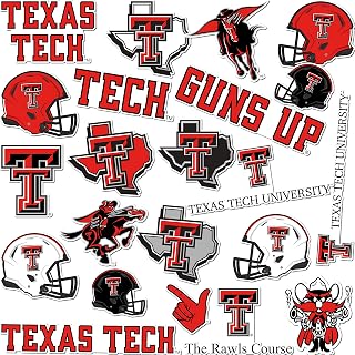 Desert Cactus Texas Tech Sticker Texas Tech Red Raiders Vinyl Decal Laptop Water Bottle Car Scrapbook Sheet (Type A)