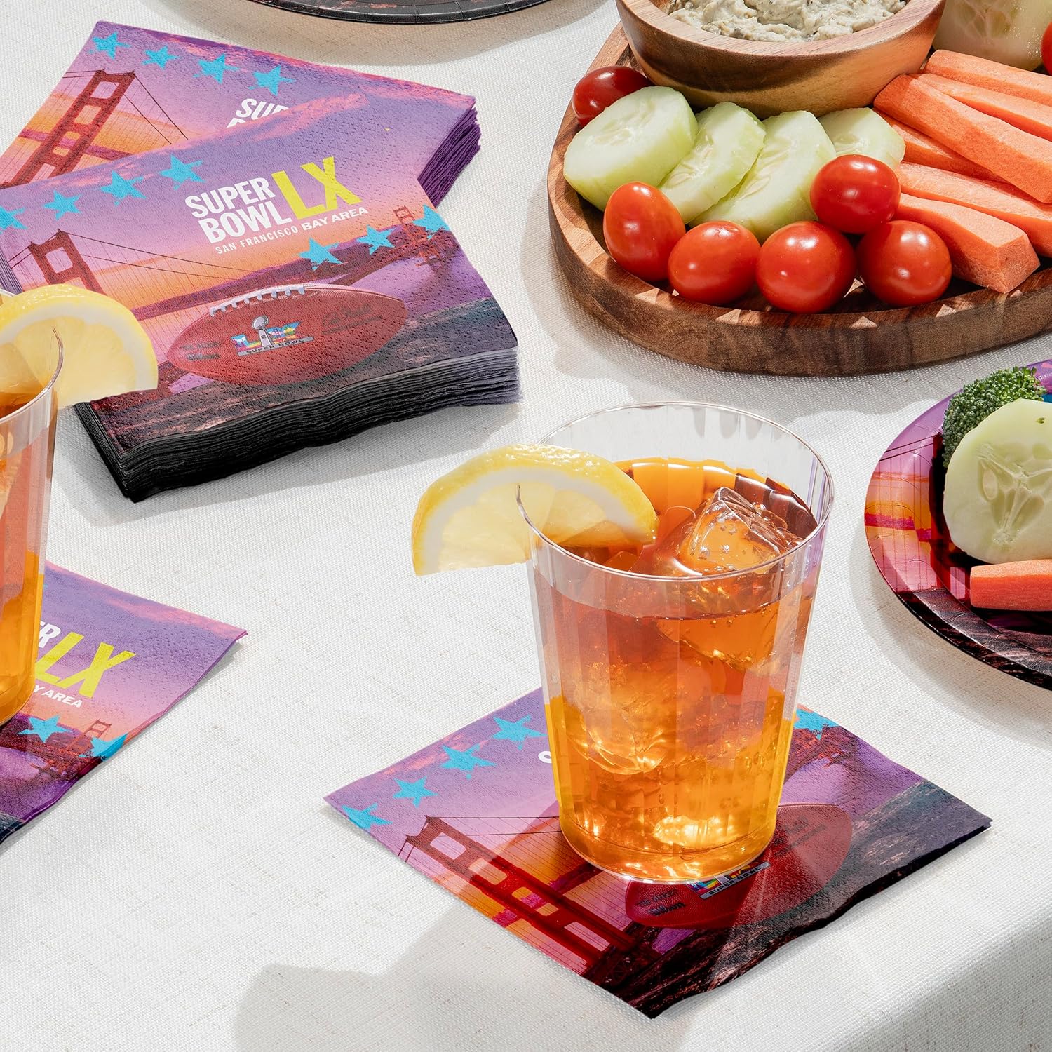 NFL Super Bowl LX 2026 Football Beverage Paper Napkins, 48 ct.
