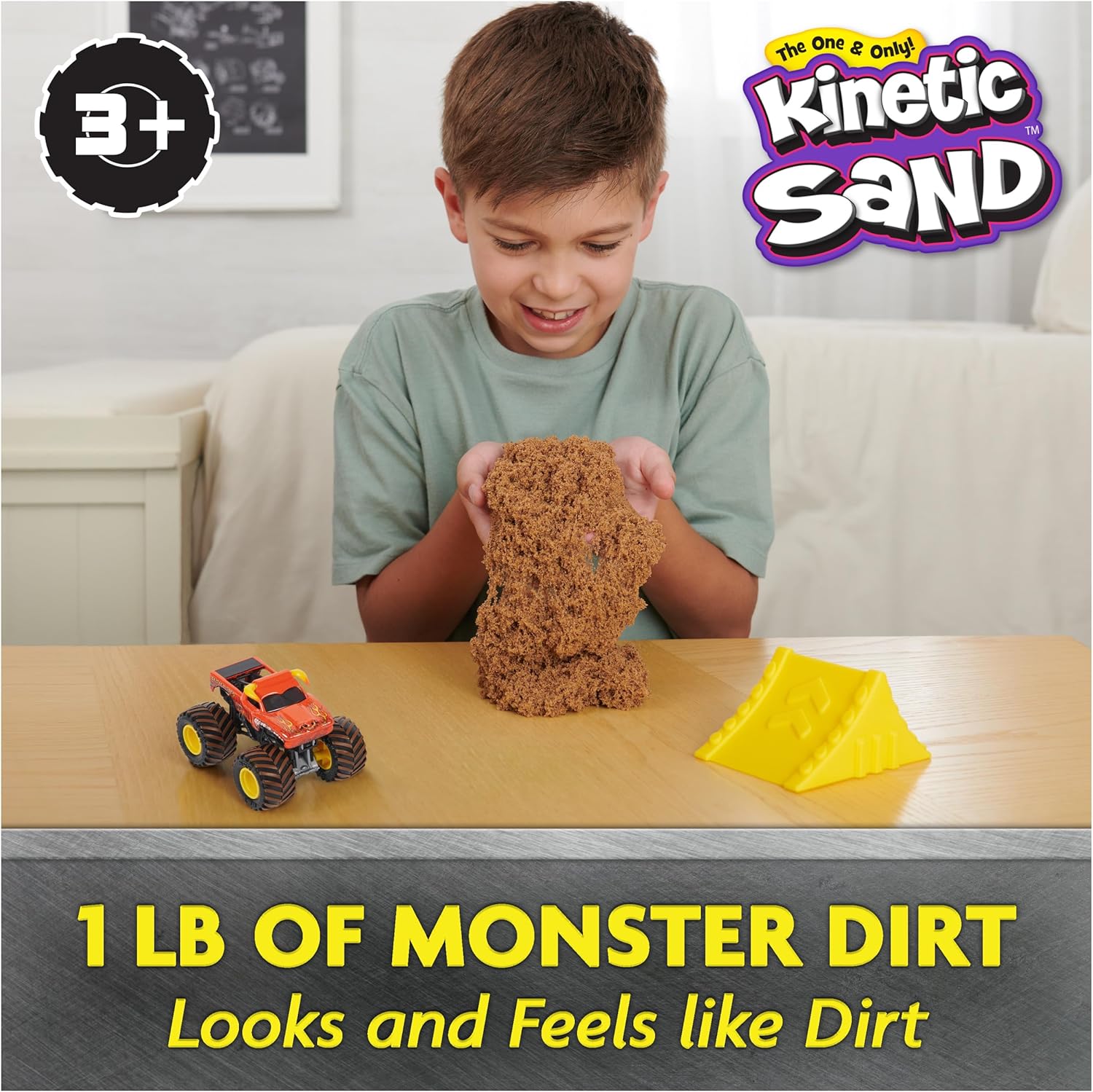 Monster Jam, El Toro Loco Monster Dirt 1lb Playset with Official 1:64 Scale Die-Cast Truck, Kids Toys for Boys Ages 3 and up