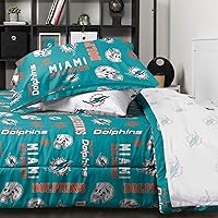 Vista 4 de FOCO Unisex-Adult NFL Team Logo Bed in a Bag Comforter, Sheets, Pillow Cases Bedding 5-Piece Set
