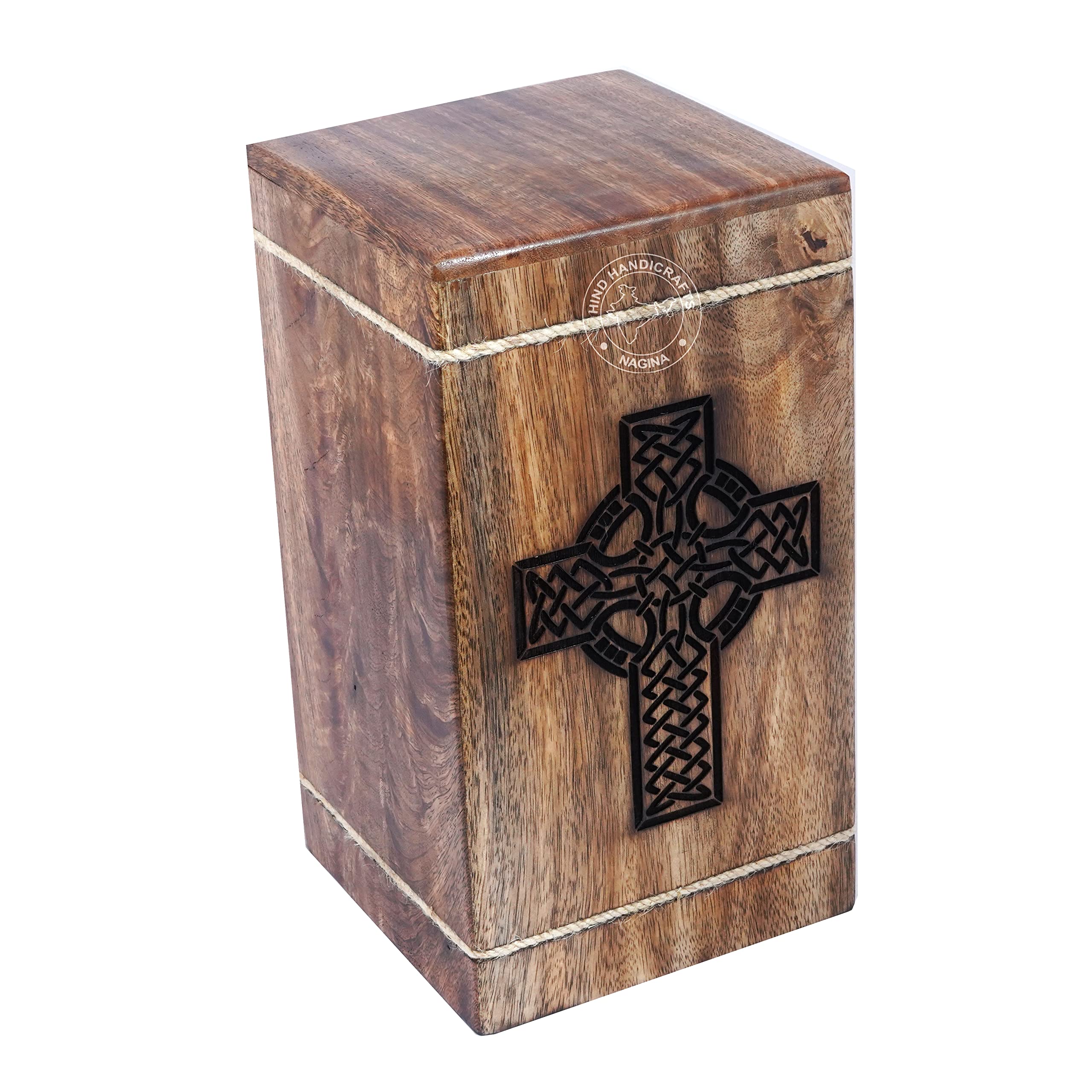 Urne funéraire en bois pour cendres humaines adulte grande capacité columbarium