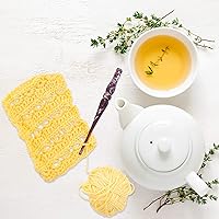 Vista 2 de Divit Shilp Ganchos de ganchillo con mango ergonómico Beta Aguja de tejer hecha a mano de resina de 7 pulgadas, tejido de hilo para manualidades