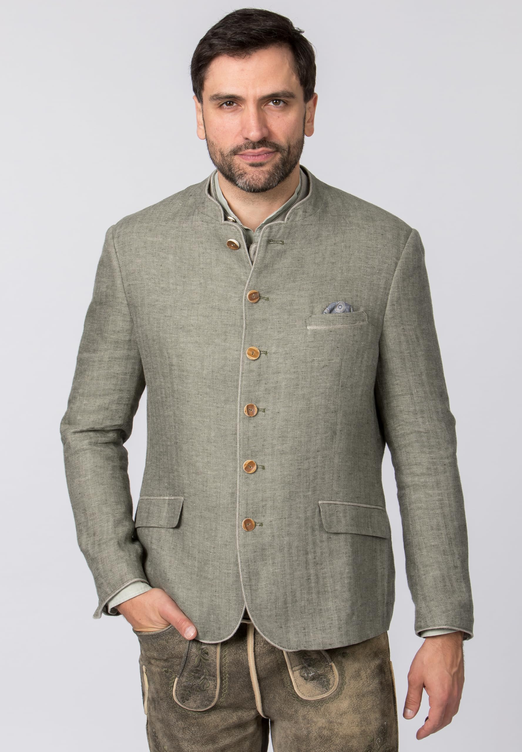 Stockerpoint Herren Trachtensakko Adriano I Größen 44-60 I Traditionelles & hochwertiges Sakko mit Rückenschlitz I Perfekt für Trachten & Festlichkeiten