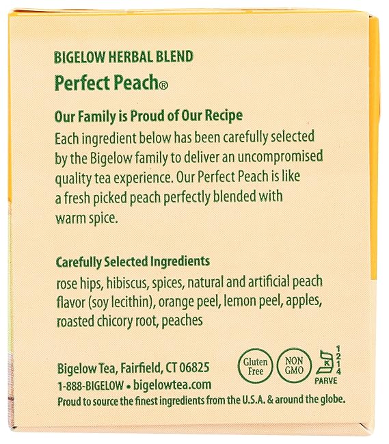 Bigelow Perfect Peach Tea Bags, 20 ct