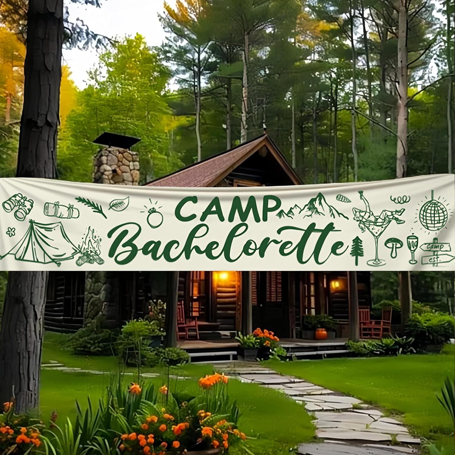 Camping Bachelorette Party Decorations