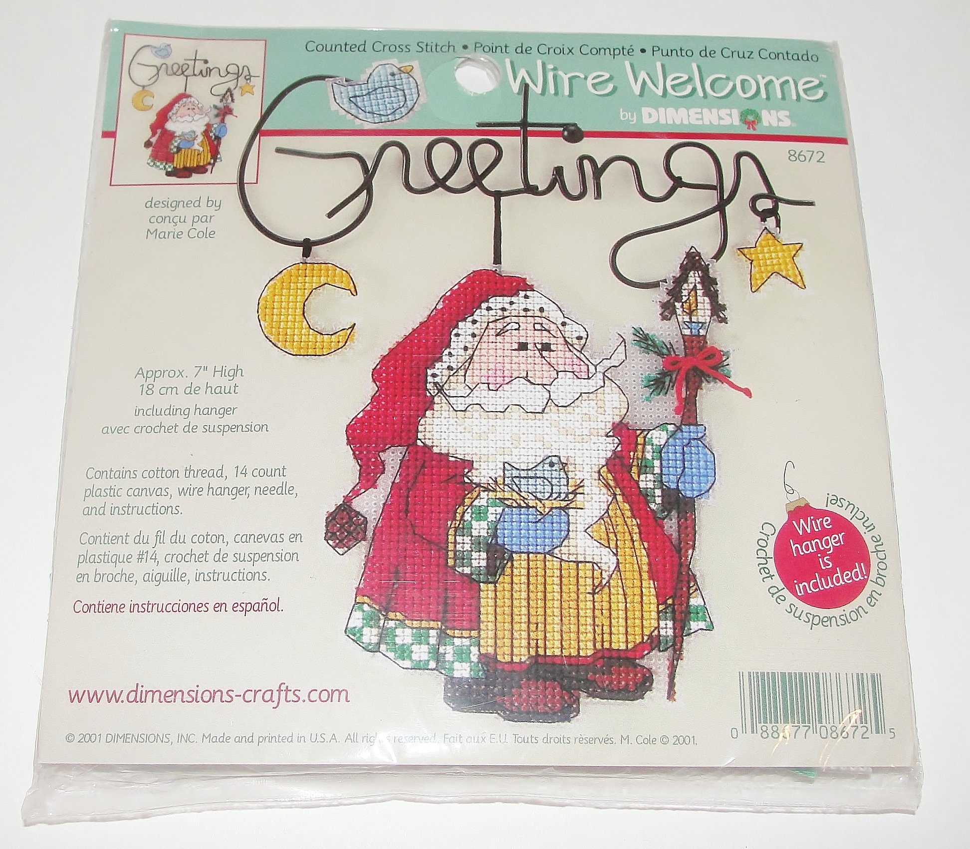 Greetings Wire Welcome - Santa