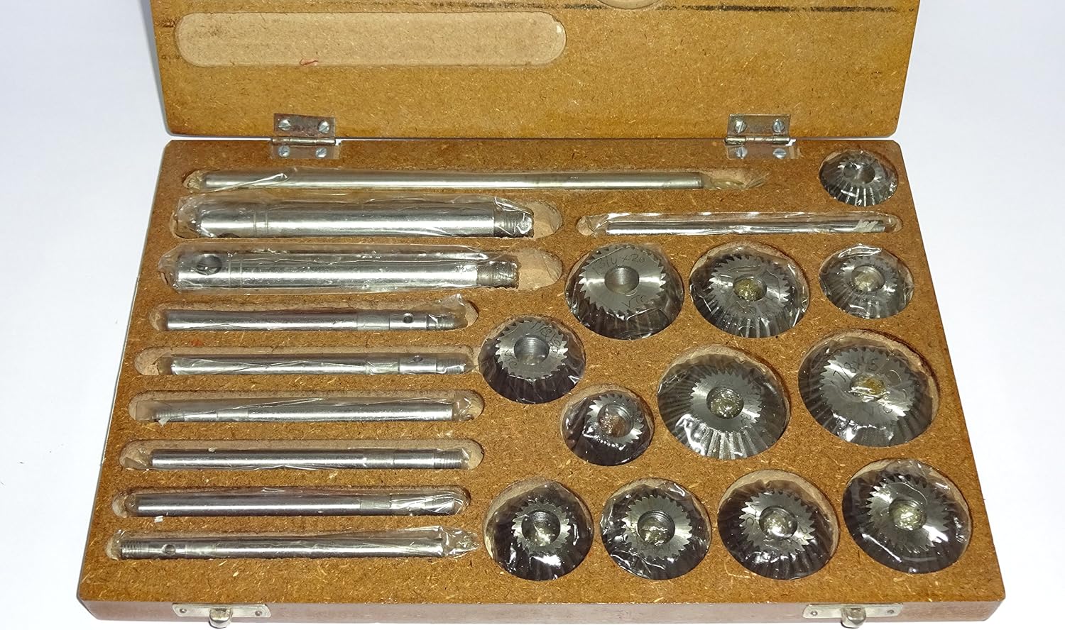Valve Seat & Face Cutter Set/Kit - 15 Pcs Set for Vintage Cars & Bikes in Wooden Case-AMZN