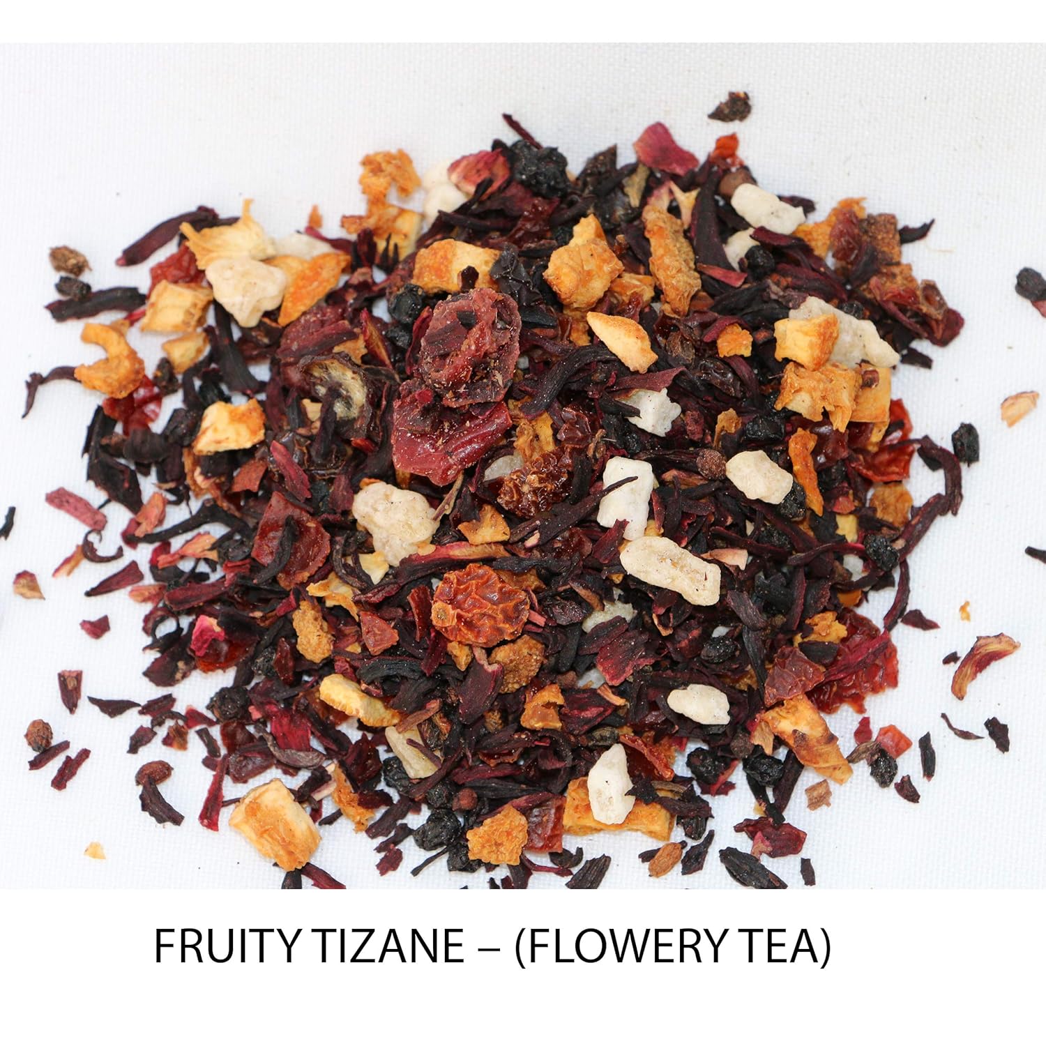 Tea sampler - EARL GREY -Flower Tea- CITRUS TURMERIC- OOLONG TEA - MASALA CHAI - GREEN TEA - LEMON GRASS FRUIT - loose tea (FRUITY TIZANE – (FLOWERY TEA), 4 Oz)