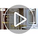 Ensenior LED Bathroom Mirror 40"x 32" with Front and Backlight, Stepless Dimmable Wall Mirrors with Anti-Fog, Shatter-Proof, Memory, 3 Colors, Modern LED Vanity Mirror-ETL & FCC