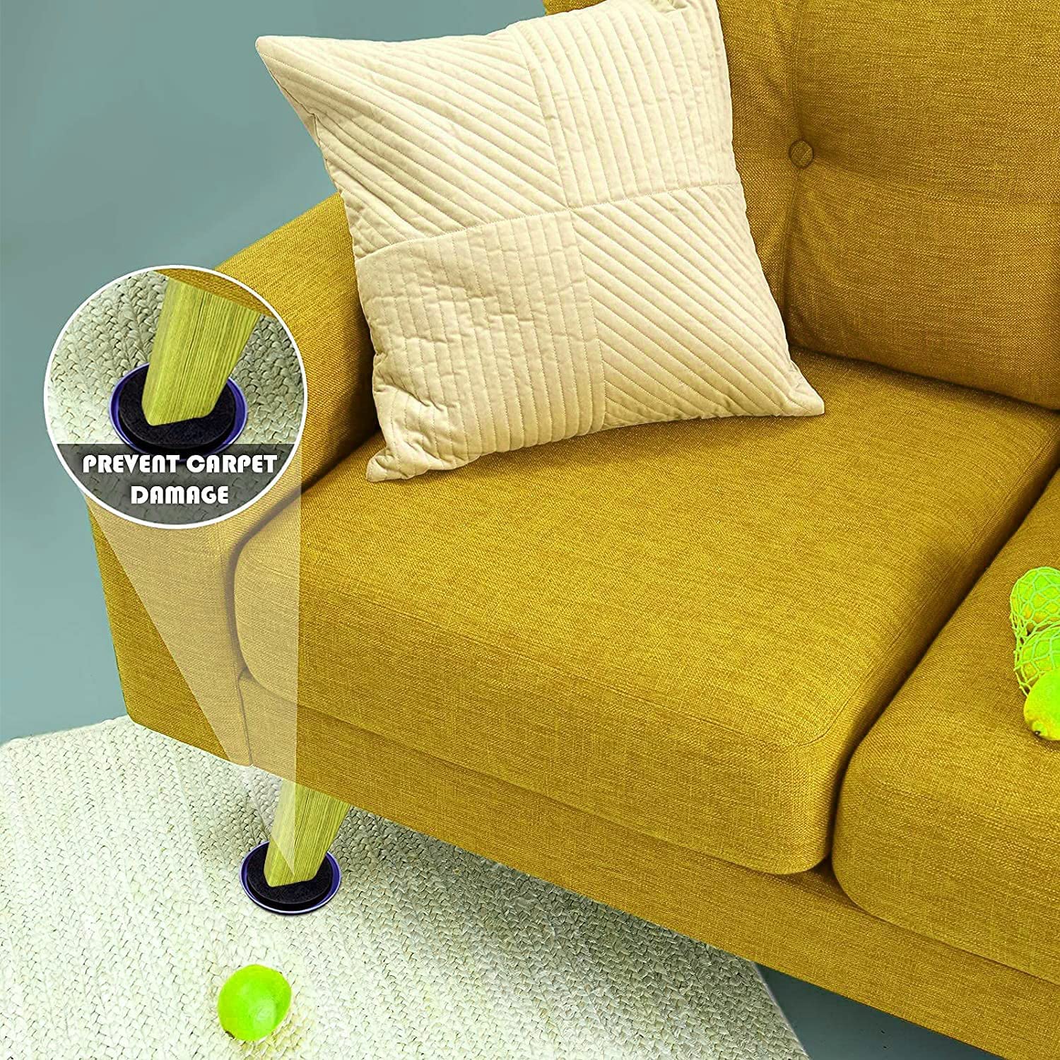 Lot De 8 Autocollants Lavables, PVC, Pour Moquette Et Sols