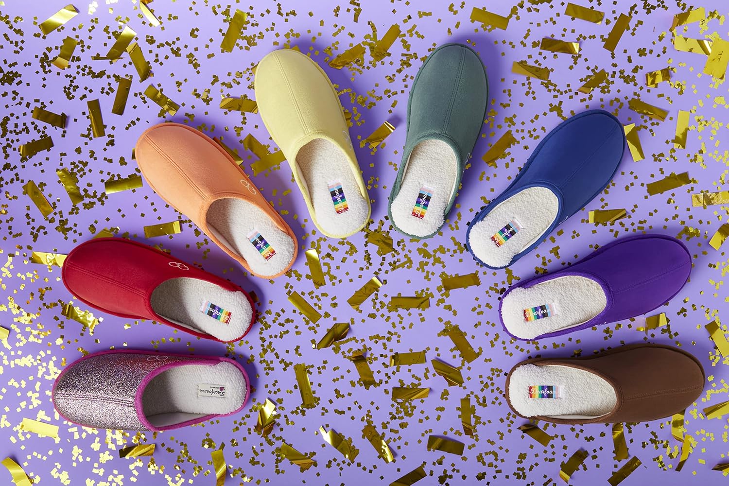 Dearfoams womens Celebrates Pride Scuff With Inclusive Sizing - Image 4