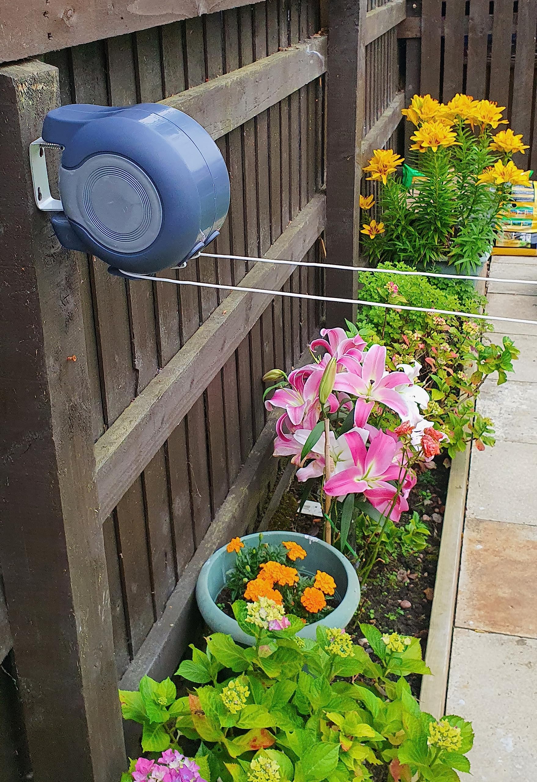 26m Wall-Mounted Retractable Double Clothes Drying Line, Heavy Duty Retractable Washing Line - Image 3
