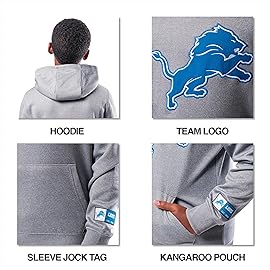 Ultra Game NFL Official Youth Super Soft Hoodie Sweatshirt Pullover - Warm Polyester Blend, Miami Dolphins, Heather Gray, 14-16