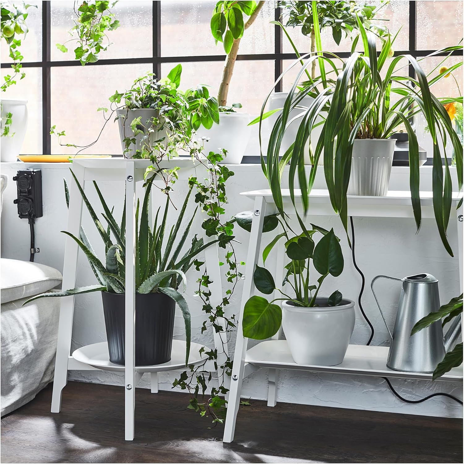 ALPVIDE plant stand, 71 cm, white