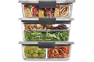 Rubbermaid Brilliance Lunch Box Storage Containers