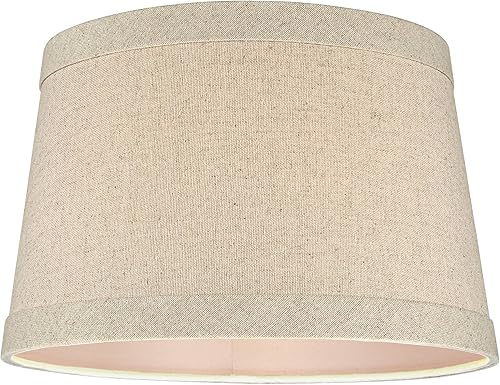 Miniatura 4 de Juego de 2 pantallas de lámpara de tambor cónico de tapa dura, tamaño natural, pequeña parte superior de 10 pulgadas x 12 pulgadas de parte inferior