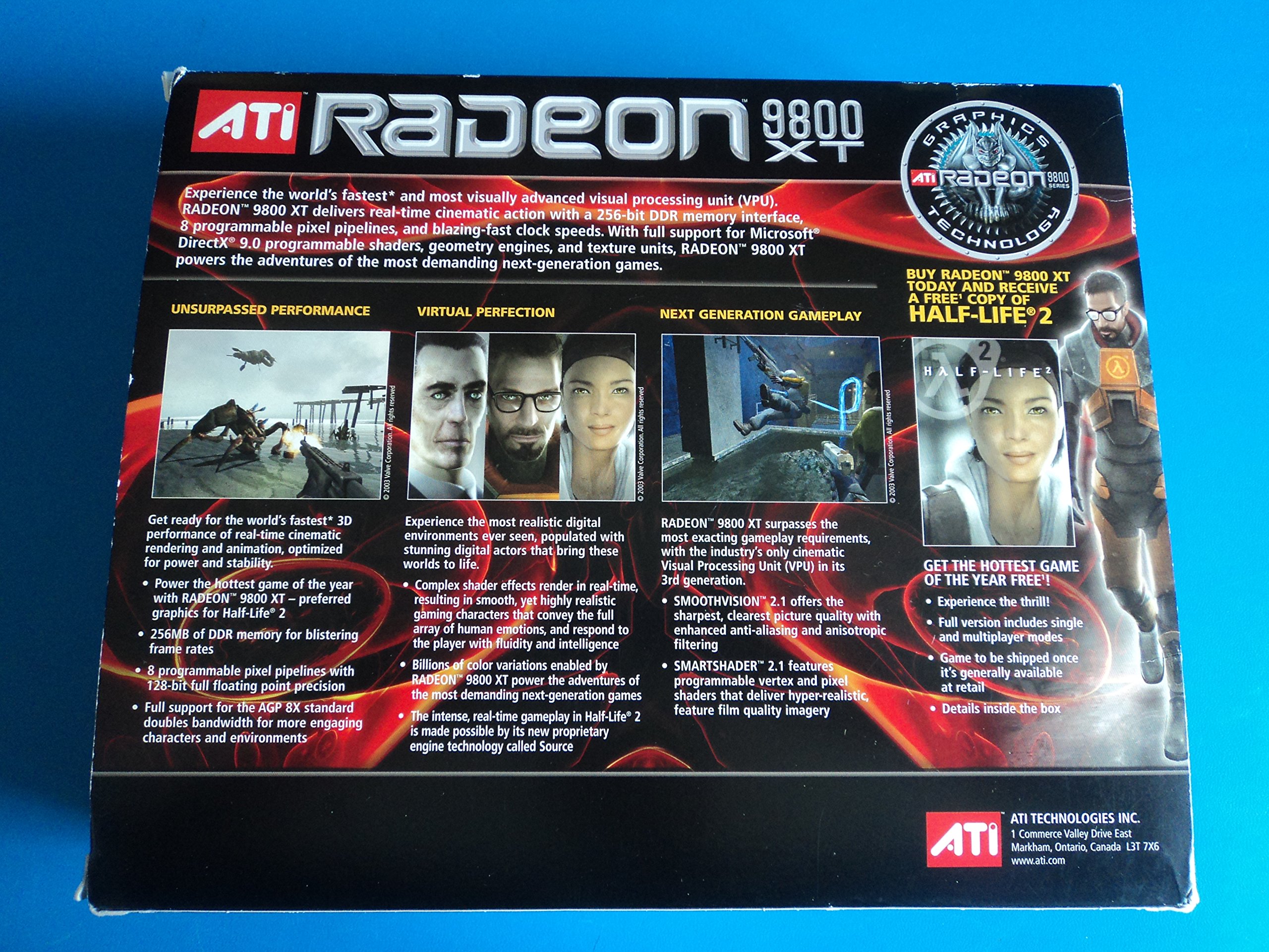ATI Adaptador de vídeo Technologies Radeon 9800 XT 256 MB DDR (100